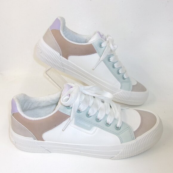 Rocket Dog Cheery Blocked White Combo Platform Sneakers Women's US 8.5 - Picture 1 of 6